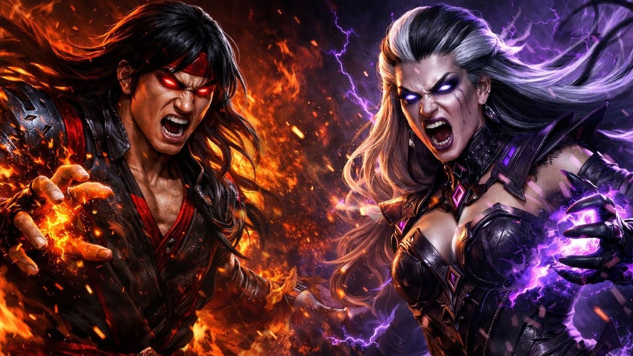 Sindel vs Liu Kang 