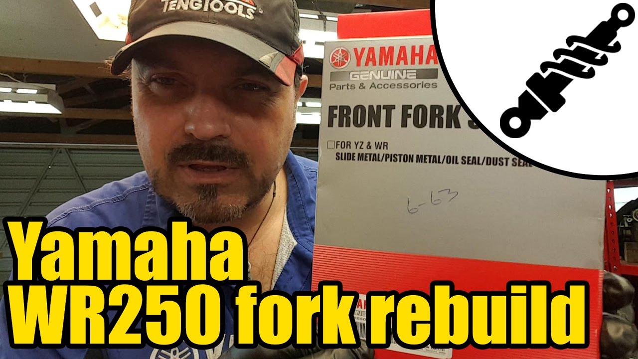Yamaha WR250 fork strip, inspection & rebuild 