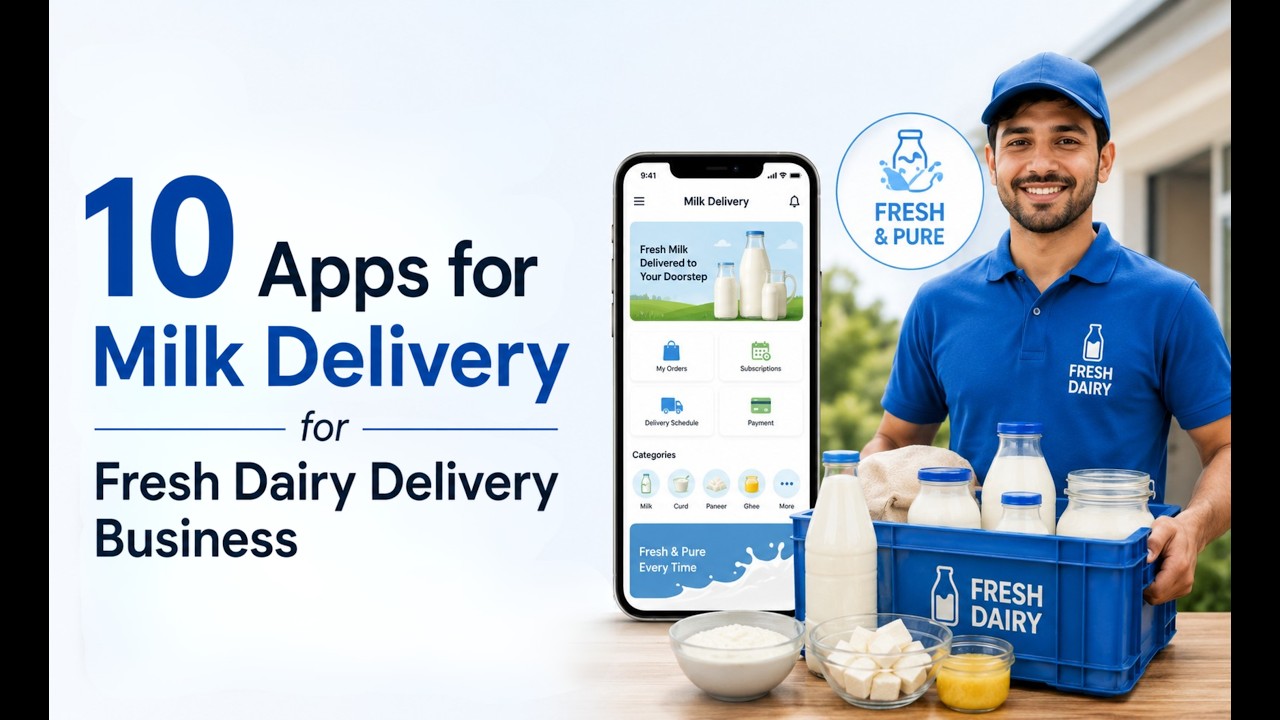 Top Milk Delivery Apps | Apps for Fresh Milk & Dairy Delivery