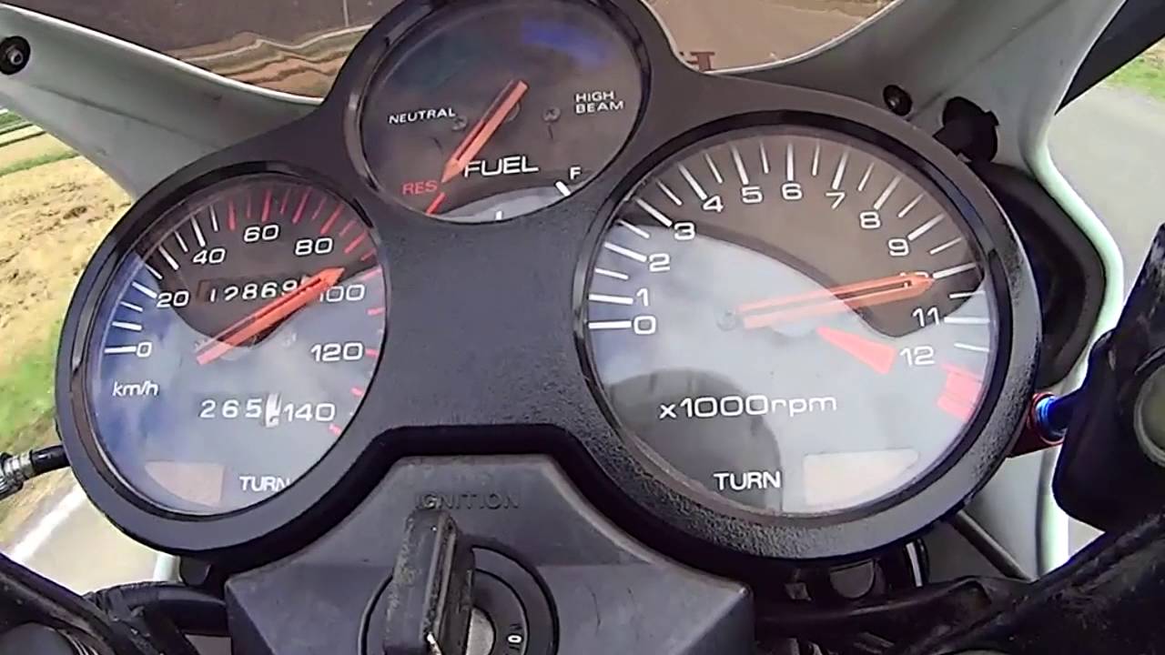 Honda CBX125F フル加速 0-100km/h