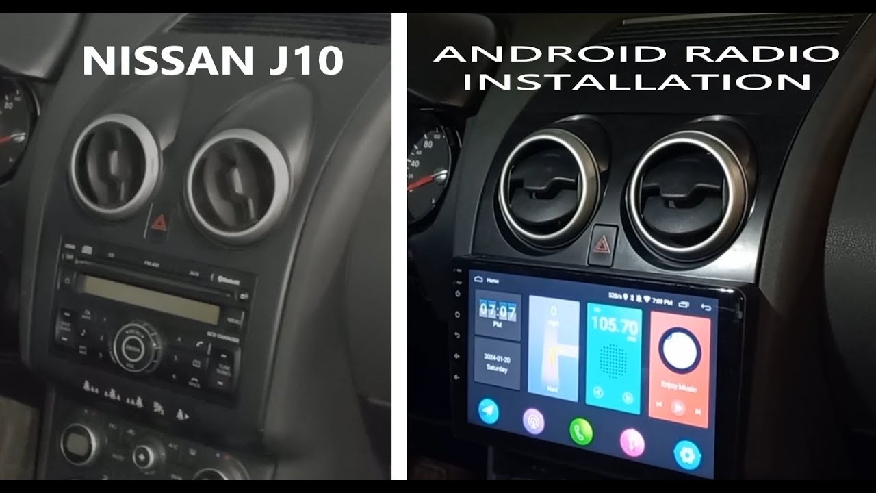 Установка автомобильной магнитолы Android CarPlay и камеры заднего вида на Nissan Qashqai