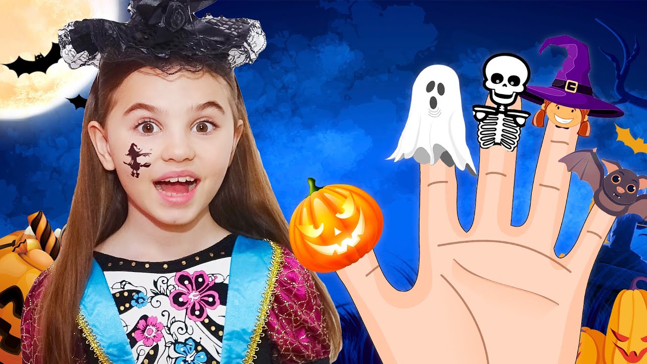 Finger Family Halloween Song - Kids Songs by Nick and Poli