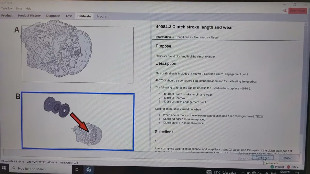 Volvo truck fh4 2020 clutch calibration
