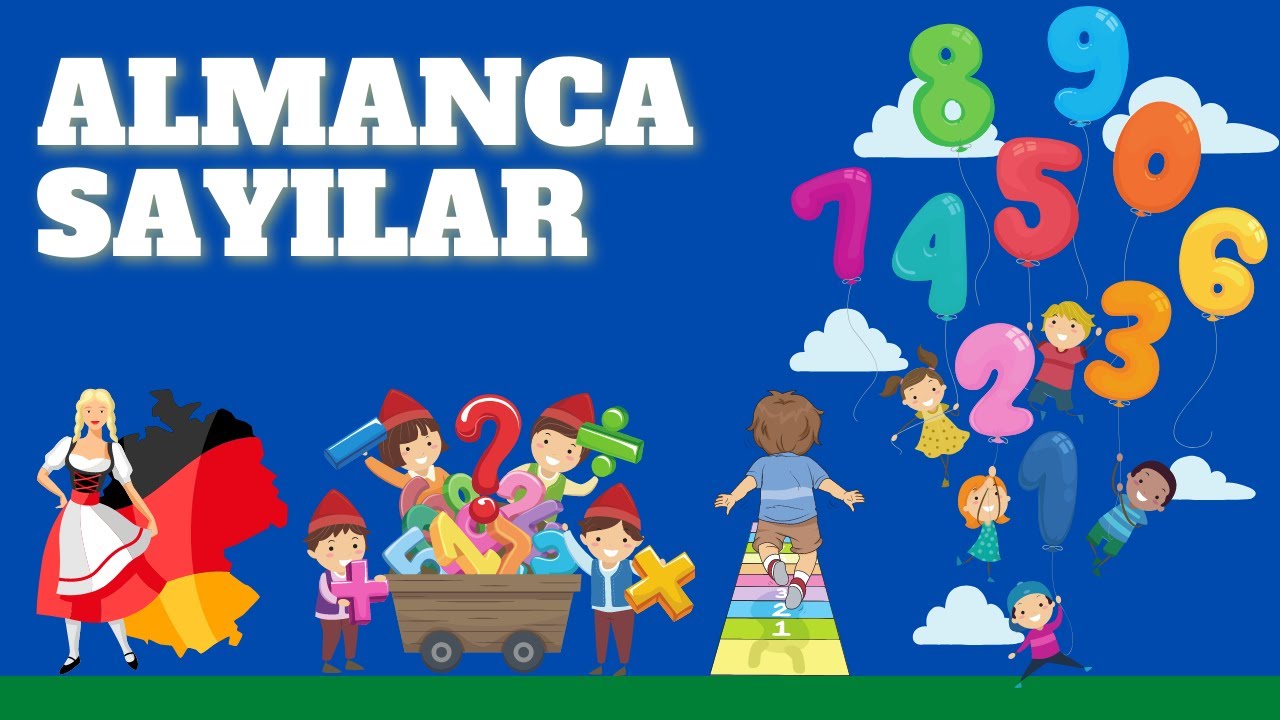 Zahlen lernen für Kinder / Almanca Sayılar / Çocuklar İçin Almanca Sayılar / Learn German for Kids