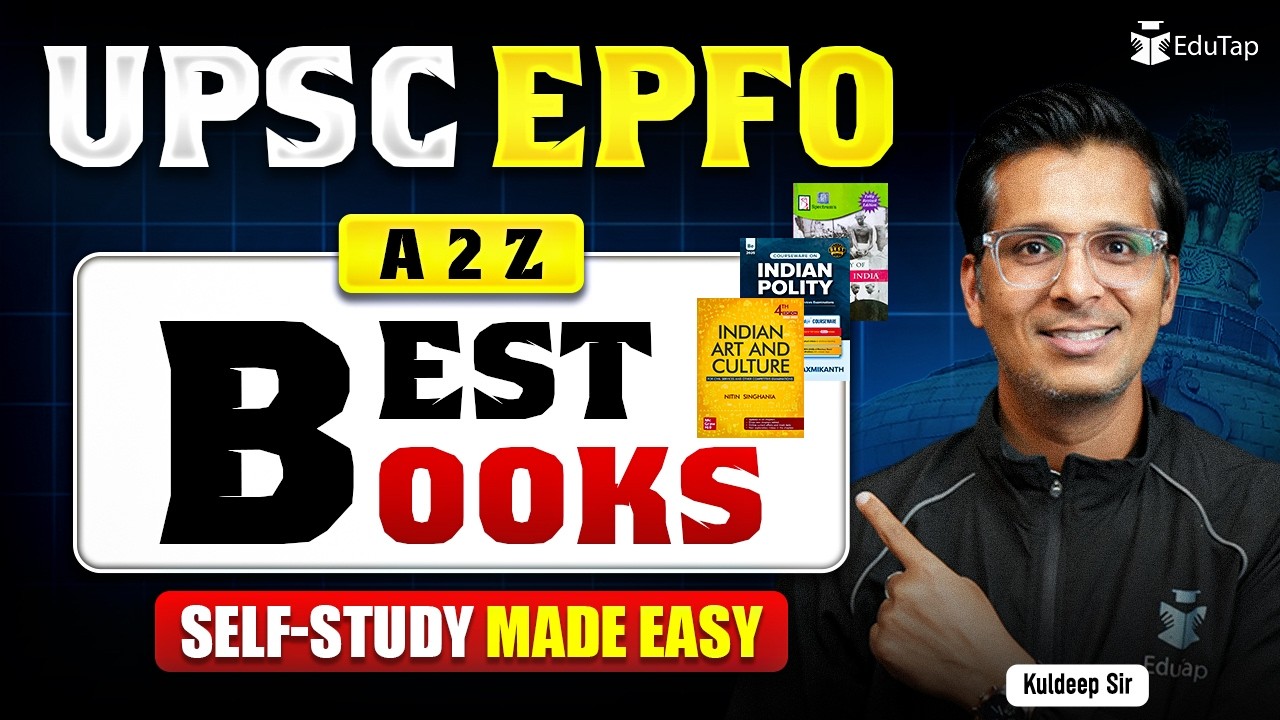 UPSC EPFO Best Books for APFC & EO/AO Exam | Recommended Booklist for Self-Study