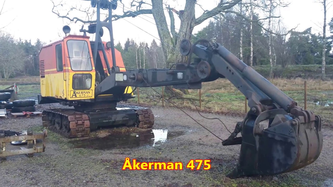 Vintage Excavator Åkerman 475