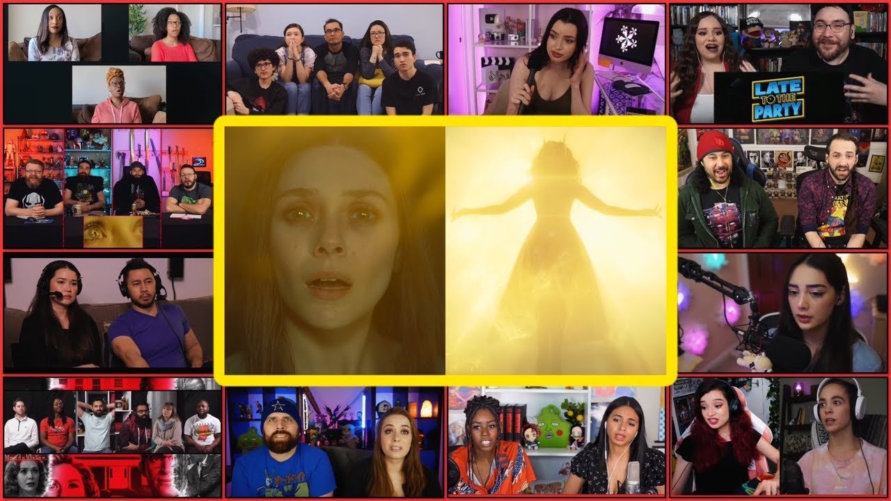 YouTubers React To Wanda Exposed To The Mind Infinity Stone | WandaVision Ep 8 Reaction Compilation