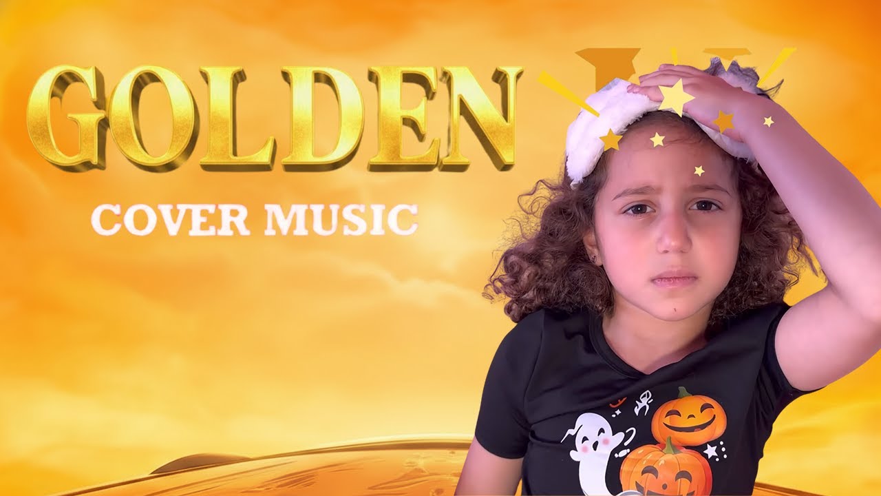 GOLDEN x Sierra & Rhia FAM  Sierra and Rhia play with giant colourful stacking (MUSIC COVER) #golden