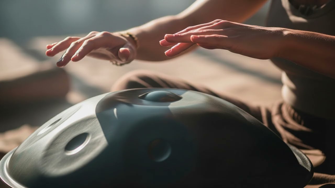 Inner Peace Handpan & Rain Meditation (432Hz) — Deep Relaxation and Calmness