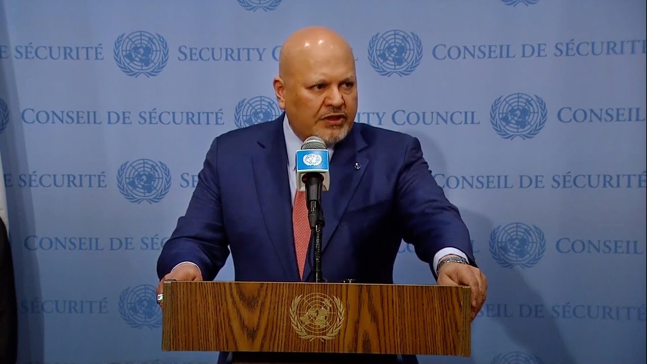 Пресс-конференция с прокурором МУС Каримом А. А. Ханом, королевским адвокатом, по Украине