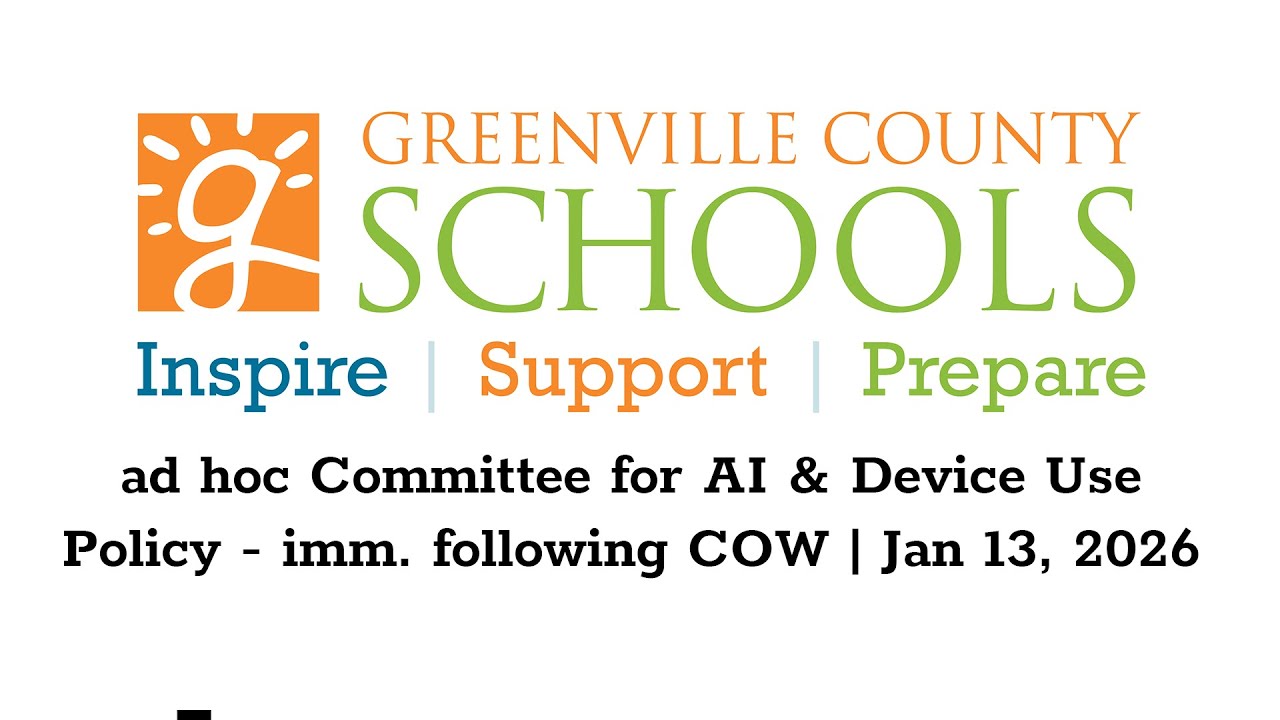 ad hoc Committee for AI and Device Use Policy - imm. following COW | January 13, 2026