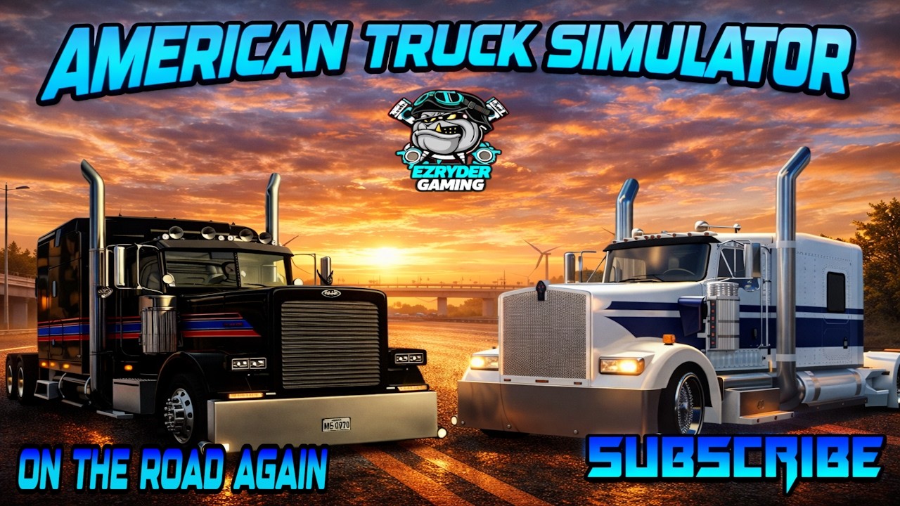 Cinematic Night Highway drive in American Truck Simulator