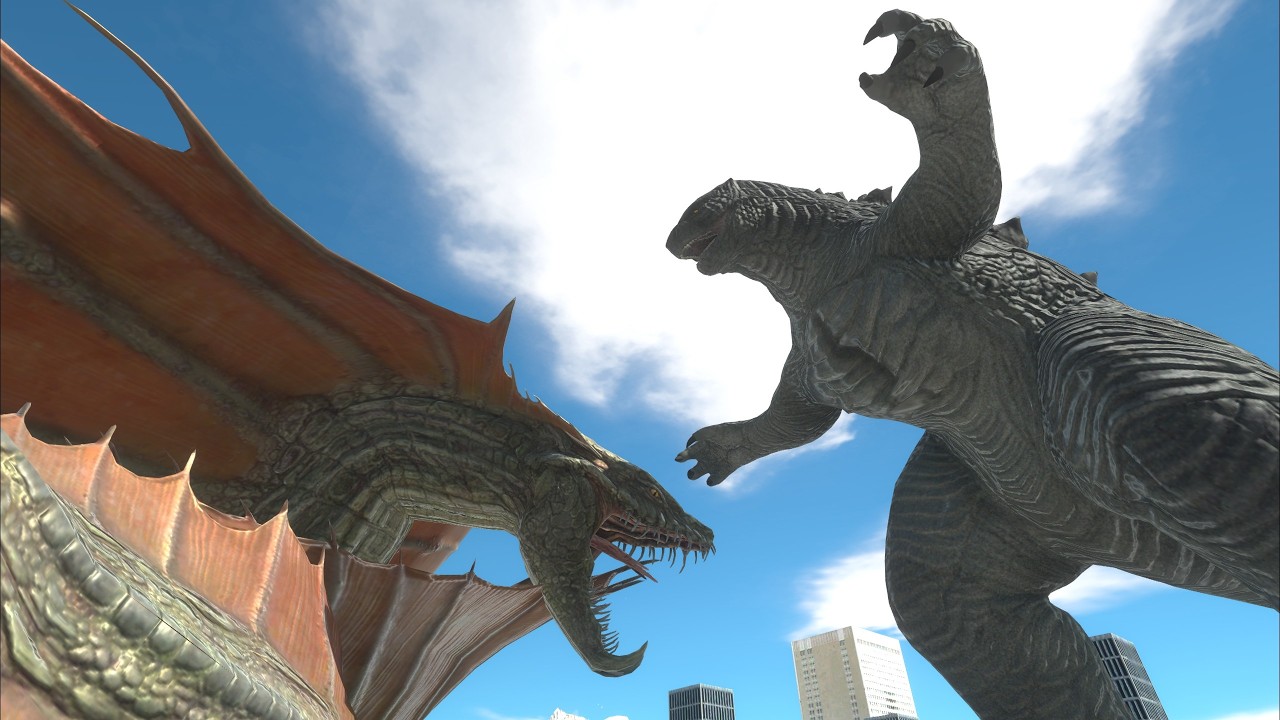 Godzilla 2014 rescue Showa Godzilla from the queen Warbat. New Warbat mod unit into ARBS