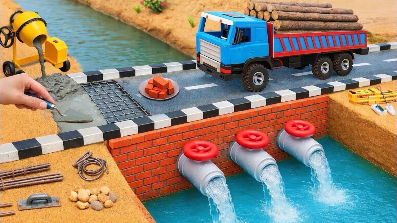 DIY Mini Tractor Science Project 🚜 | Mini Bridge Construction That Works!