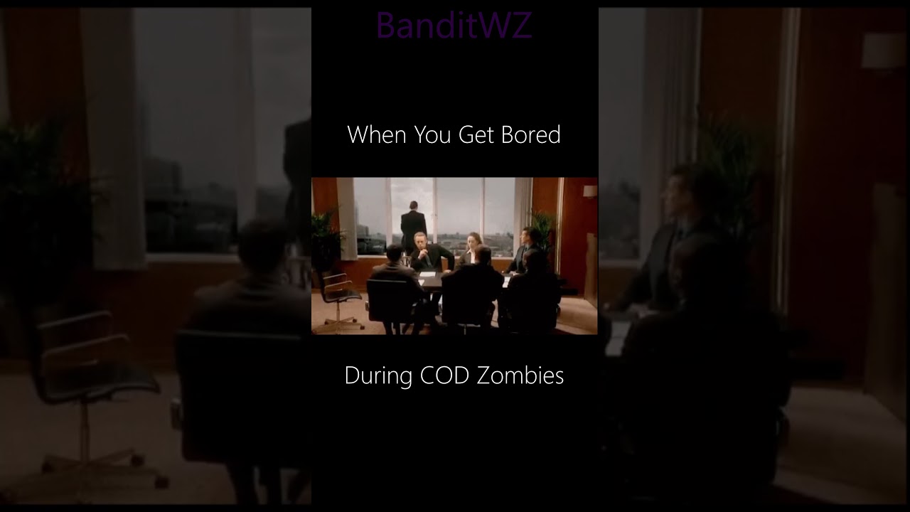 When you get bored while playing COD Zombies 😂 