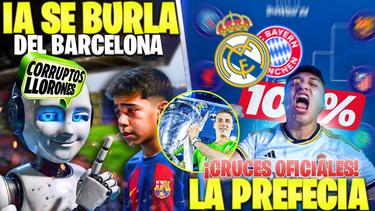 LA PROFECIA ME DEJA LA BOCA ABIERTA ¡REAL MADRID VS BAYERN! 🤯 LA PRENSA BLANQUEA EL ROBO DEL BARCA
