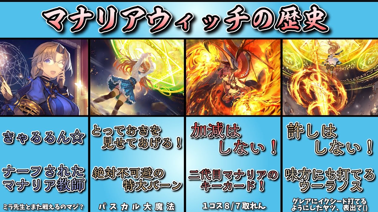 【マナリアフレンズ】マナリアウィッチの歴史【シャドバ　Shadowverse】