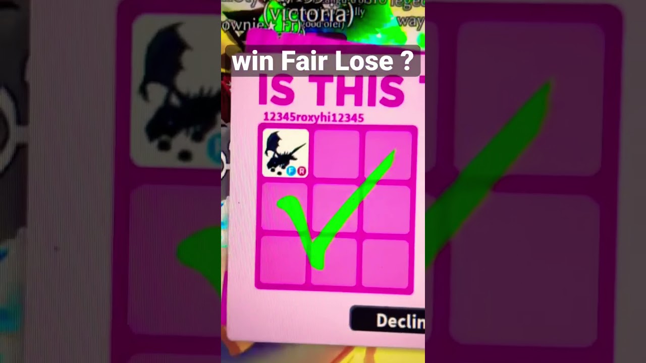 Shadow Dragon Trade Win Fair Lose ?
