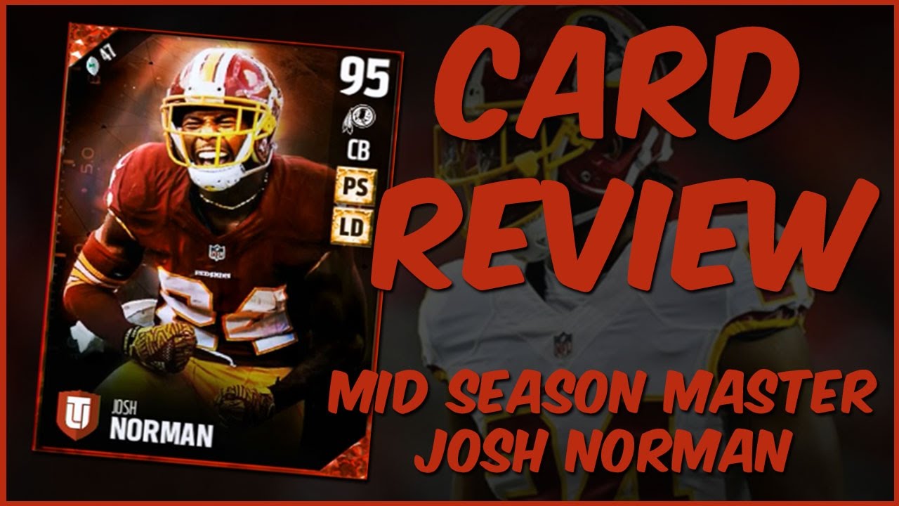 MUT 17 Card Review | Mid Season Master Josh Norman Gameplay + Card Review