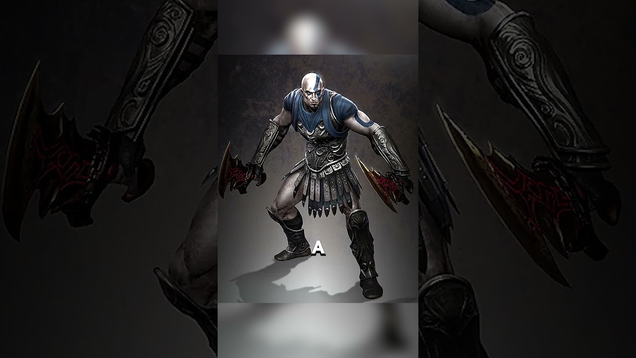 Татуировки Кратоса были почти совсем другого цвета! | GOD OF WAR