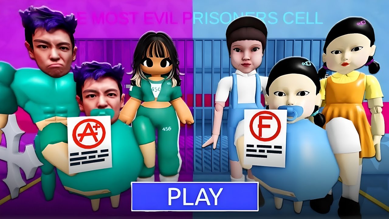 THANOS FAMILY VS CHEOL-SU FAMILY BARRY'S PRISON RUN! OBBY ROBLOX 