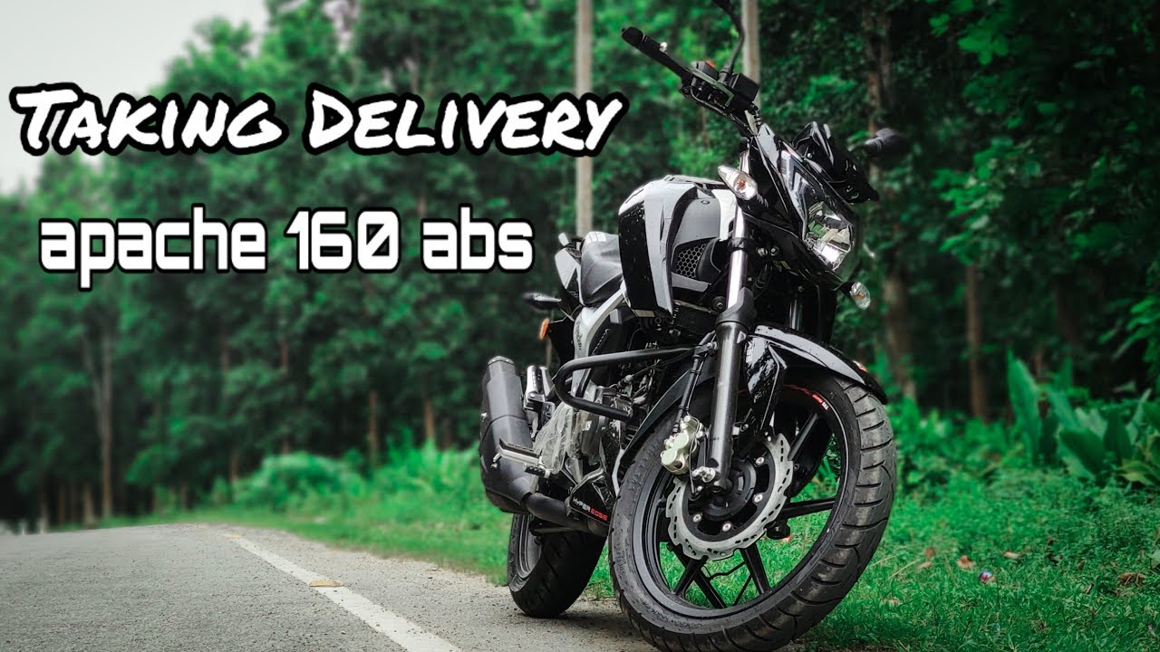 Taking Delivery Of 2019 TVS APACHE 160 4V  ABS | Test Ride | Black Colour