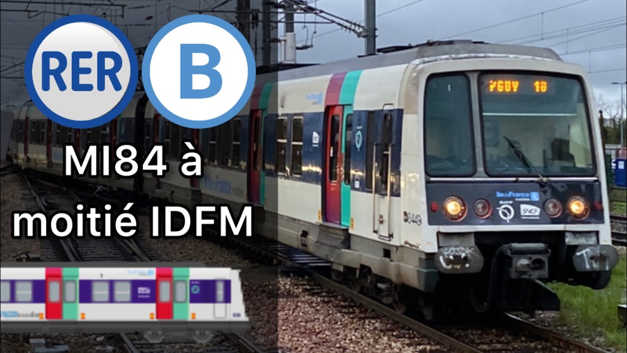 MI84 à moitié IDFM ! (Rénovation allégée des MI84 du RER B)