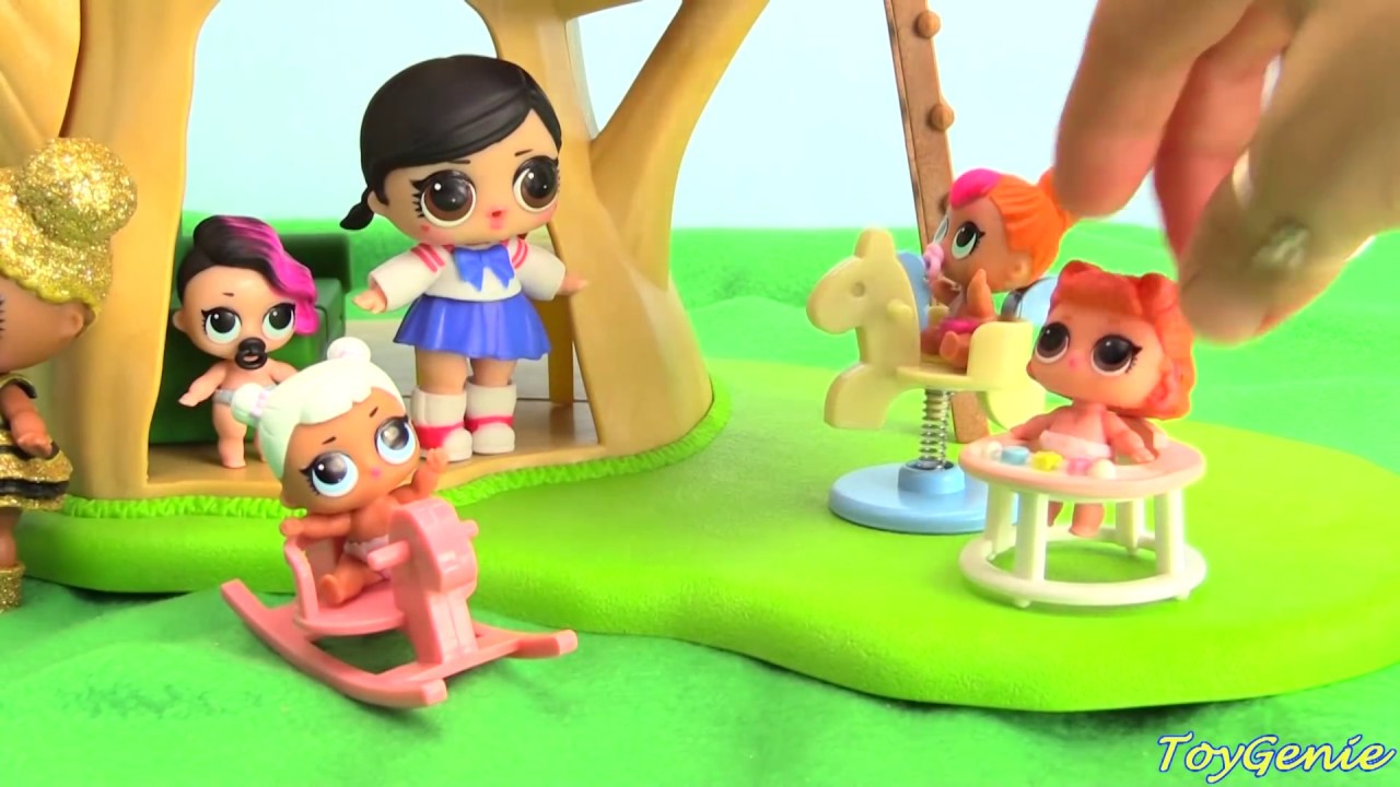 LOL Surprise Dolls Fight Over Pizza Delivery and Learn to Get Along Toy Video