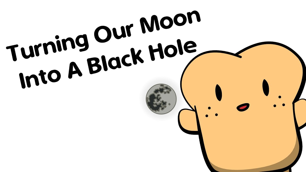 Turning Our Moon Into A Black Hole: The Schwarzschild Radius