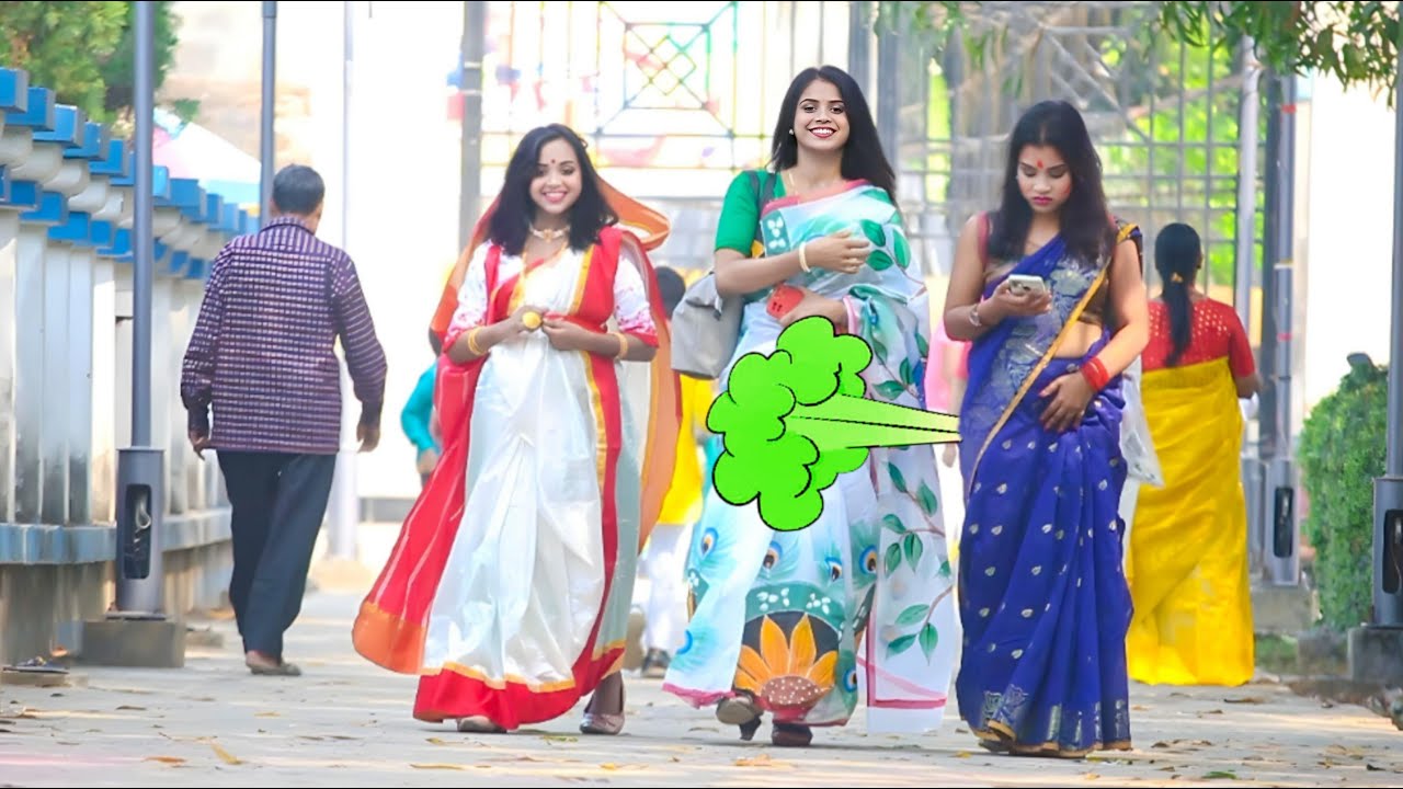 Park Farty Party FART Prank on Public part- 154😜! N2o Shreya