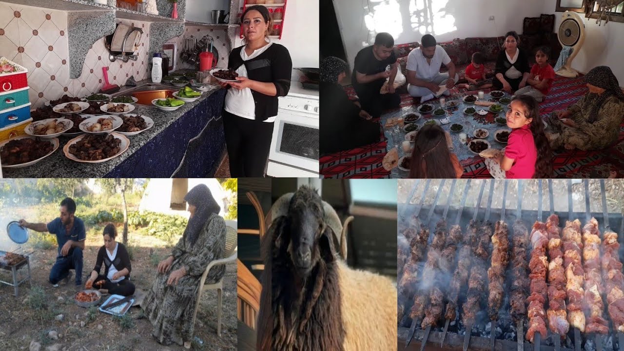 عيدكم مبارك شوفوا اجواء العيد عنا ومع العائلة 😍 وضحينا أضحية العيد🐏🤲🏻