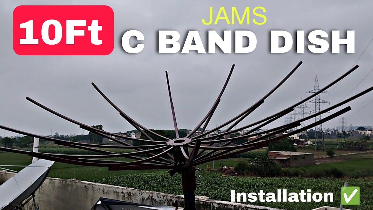 10 Feet C Band Dish Antenna Installation and Review 🛰️ | Technology TV