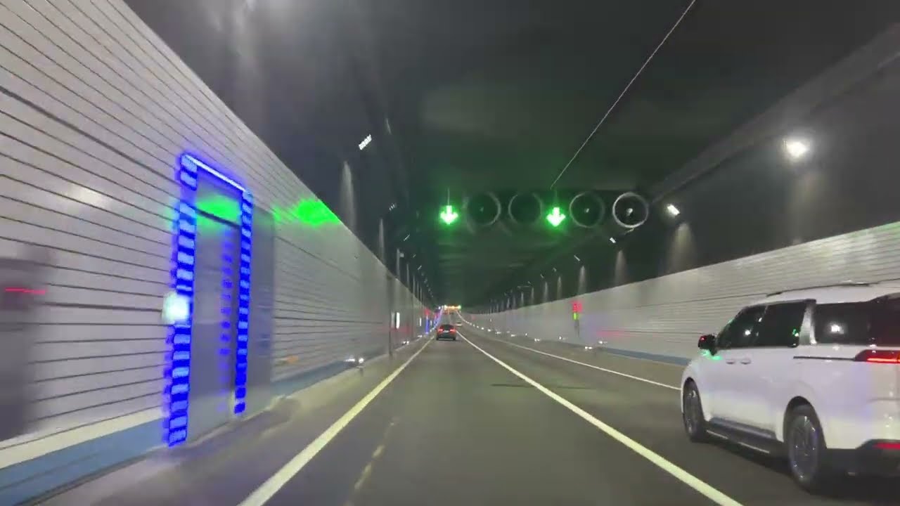 거제휴게소 - 거가대교 - 가덕 해저터널