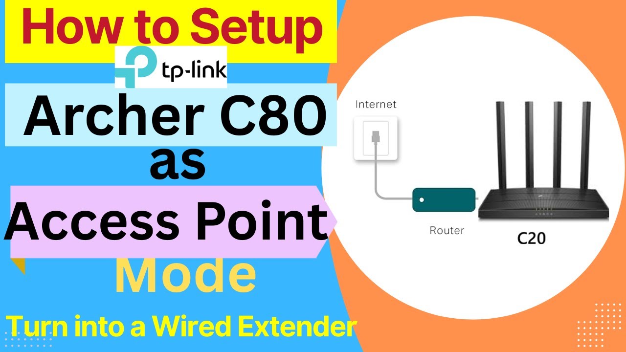 TP-link Archer C80 в режиме точки доступа для расширения зоны покрытия Wi-Fi | Настройка режима т...