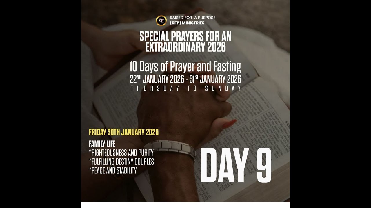 DAY 9: SPECIAL PRAYERS FOR AN EXTRAORDINARY 2026|| EVENING SESSION|| WITH PASTOR AUBREY 30/01/26