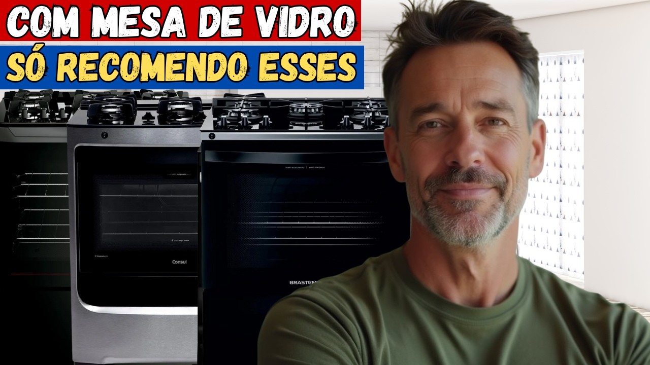 Qual o Melhor Fogão 5 bocas com MESA DE VIDRO? Listei os 5 melhores!