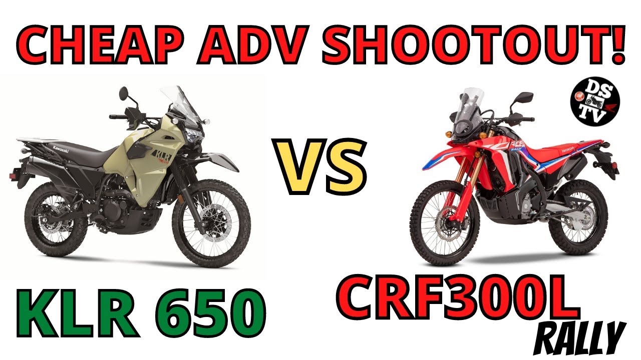 Сравнительный тест Honda CRF300L Rally и Kawasaki KLR650 на дороге и бездорожье (недорогие мотоци...