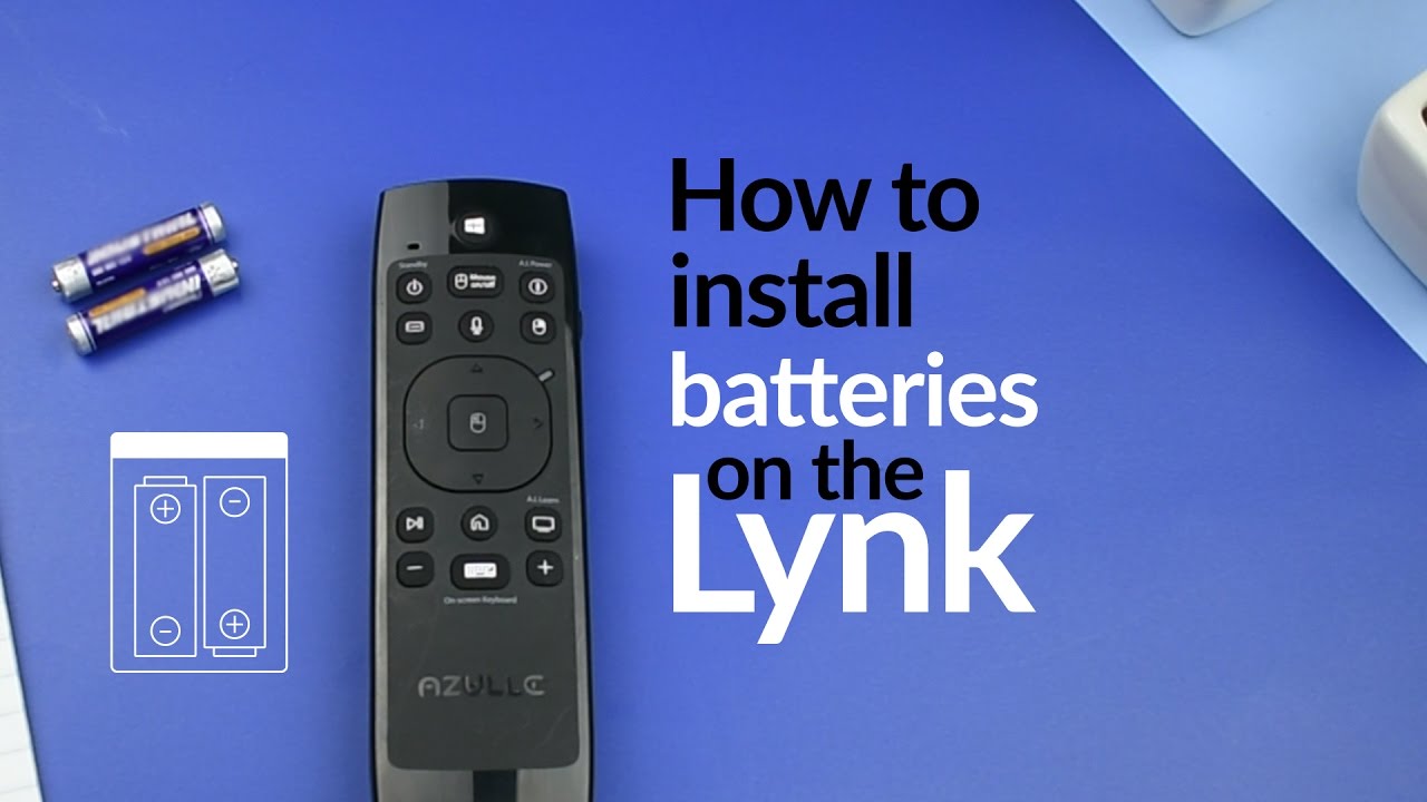 Как правильно установить батарейки в Lynk Remote