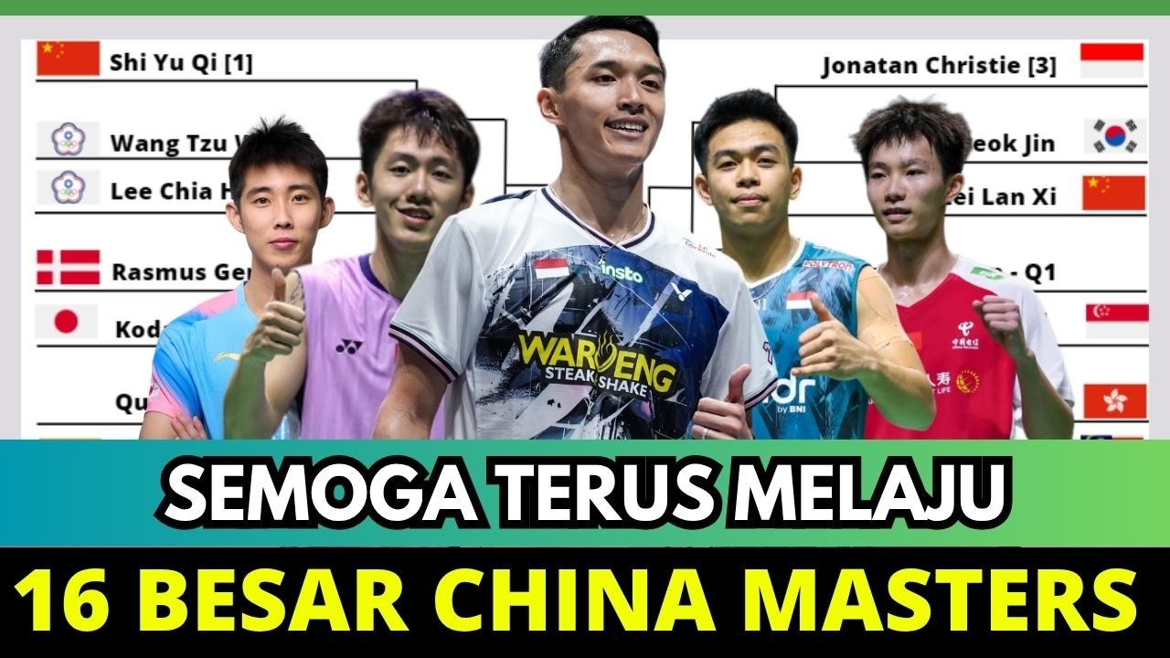 HASIL DRAWING 16 BESAR CHINA MASTERS 2026 #chinamasters2026