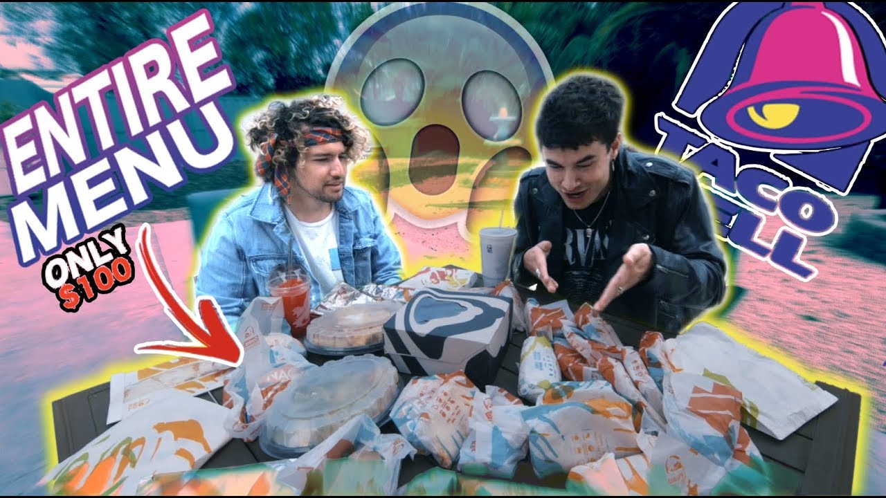 EATING TACO BELL'S ENTIRE MENU (MUKBANG)