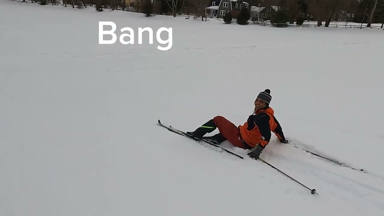 Winter recreation. Learning how to hold on myself without falling 