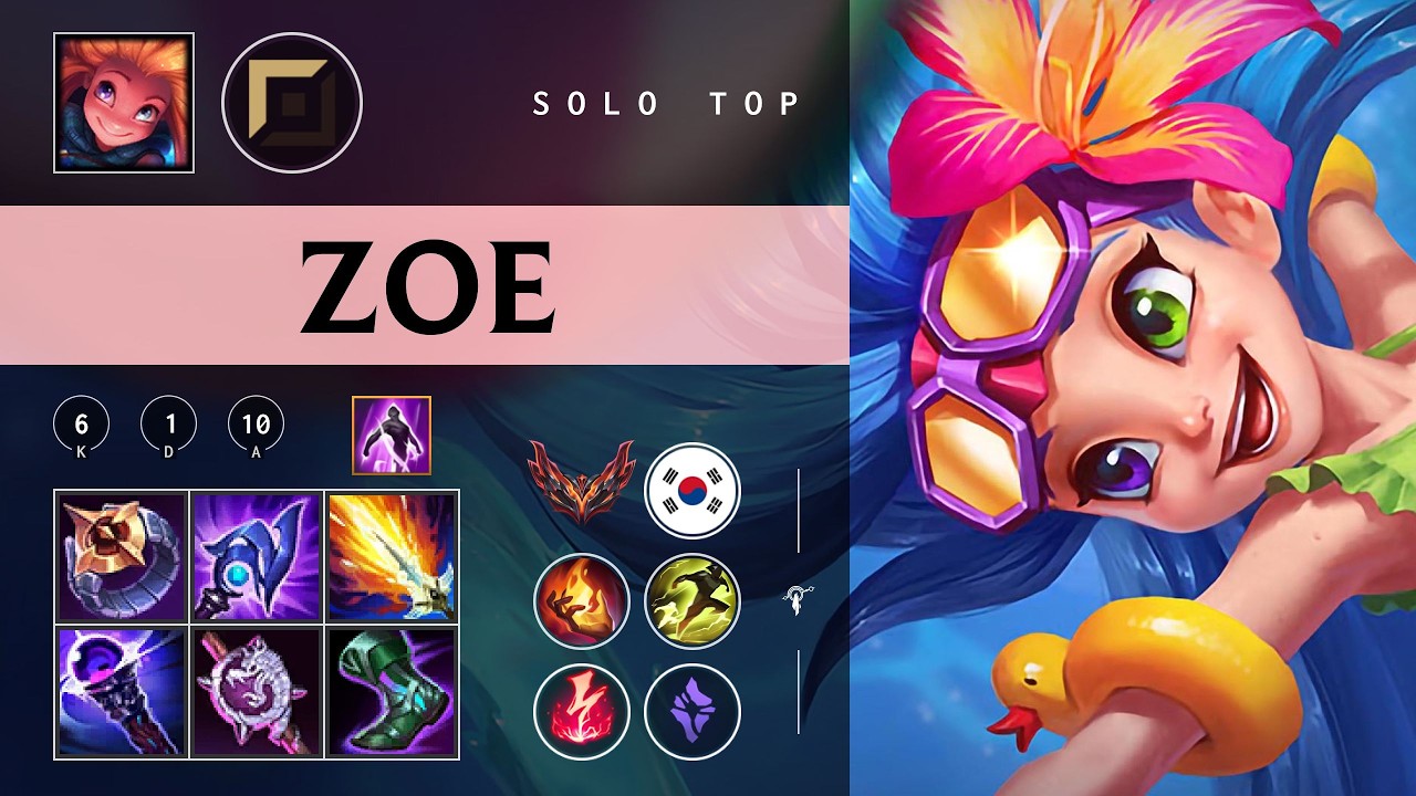 Zoe Top vs Sejuani - KR Grandmaster Patch 26.05