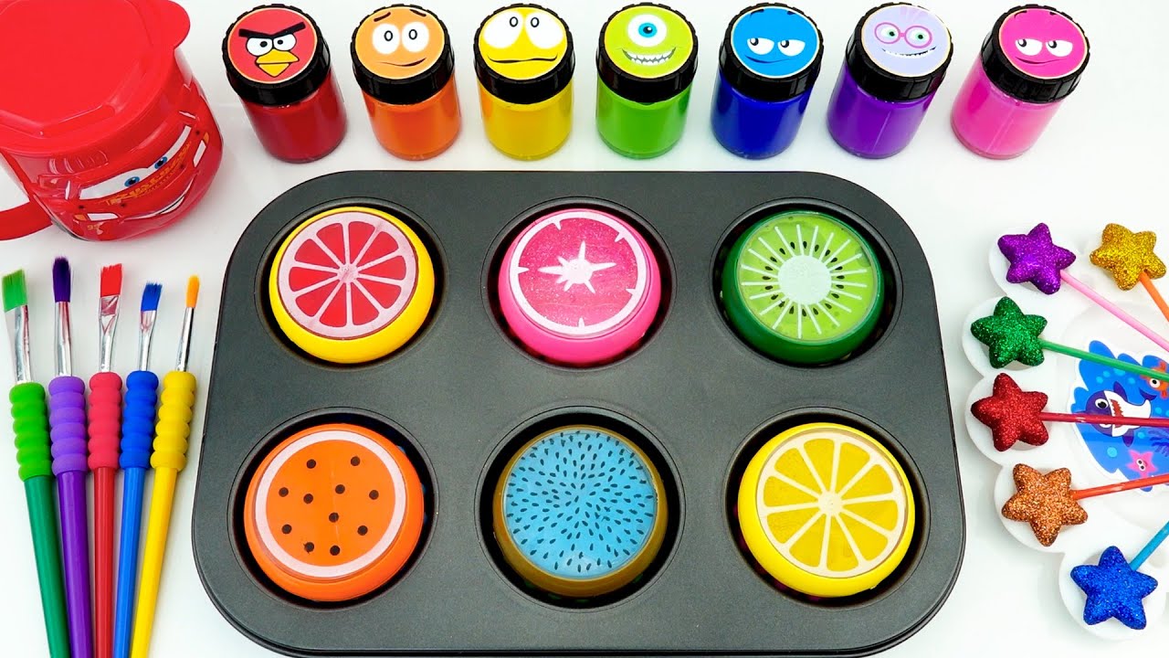 Oddly Satisfying Video l DIY How To Make 6 SPRUNKI Candy Star Lollipops and Rainbow Mega Slimes ASMR