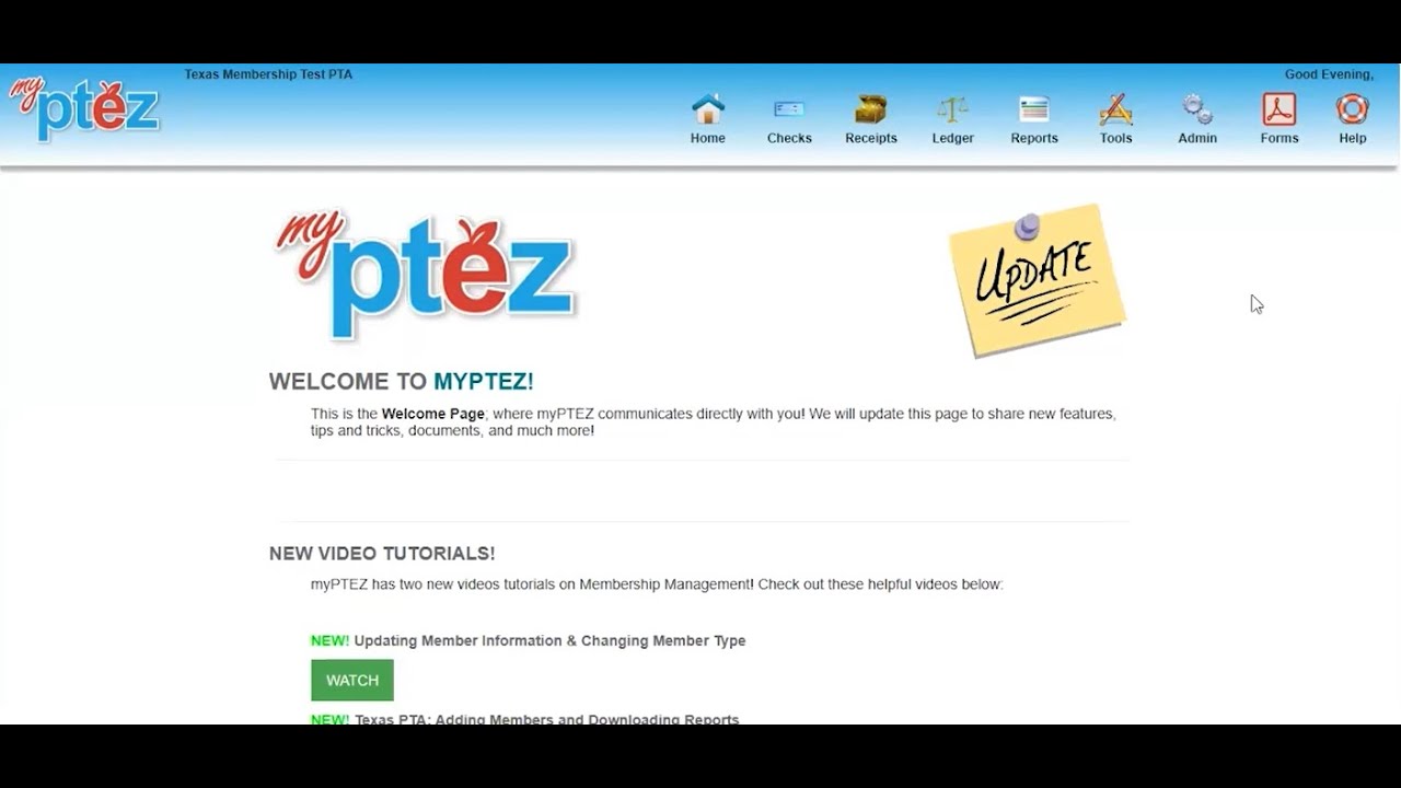 Tutorial on Uploading Rosters and Paying Dues Online to Texas PTA