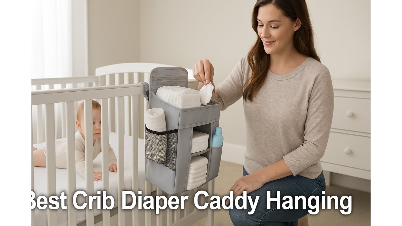 👶 Best Crib Diaper Caddy Hanging | hiccapop Hanging Diaper Organizer for Changing Table and Cribs 🍼