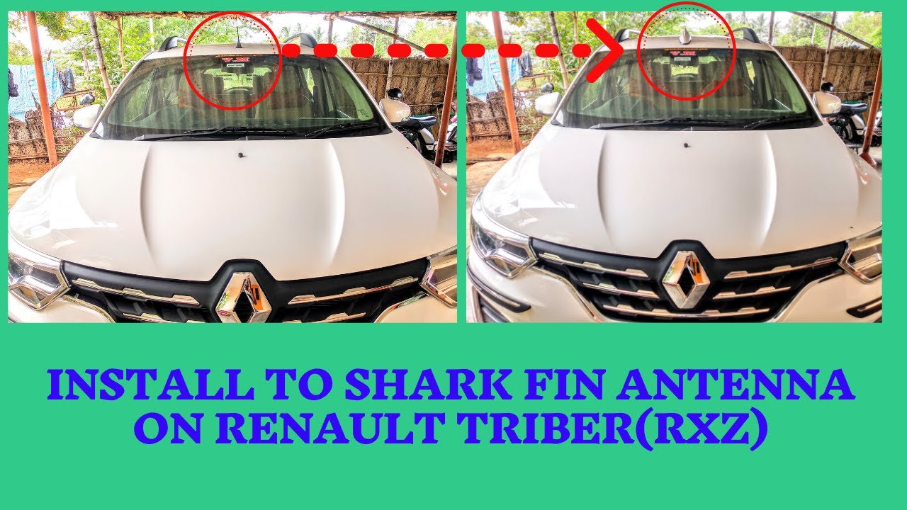 HOW TO INSTALL SHARK FIN ANTENNA ON RENAULT TRIBER(RXZ)