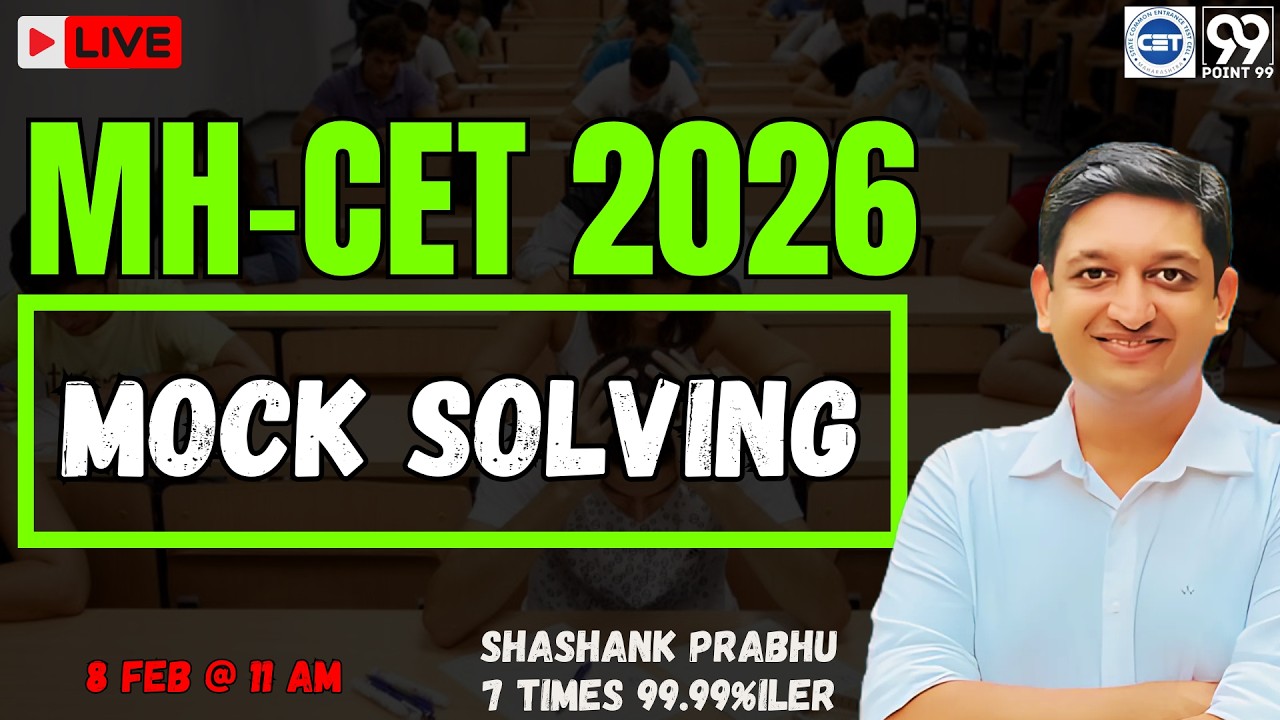 CET 2026 LIVE Mock Solving | CET 26 Strategy | Shashank Prabhu Live