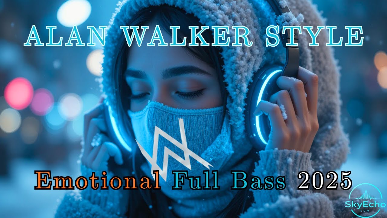 Alan Walker Style Full Bass Remix 2025 🎧 - Emotional Chill EDM Mix • Night Drive & Work Music