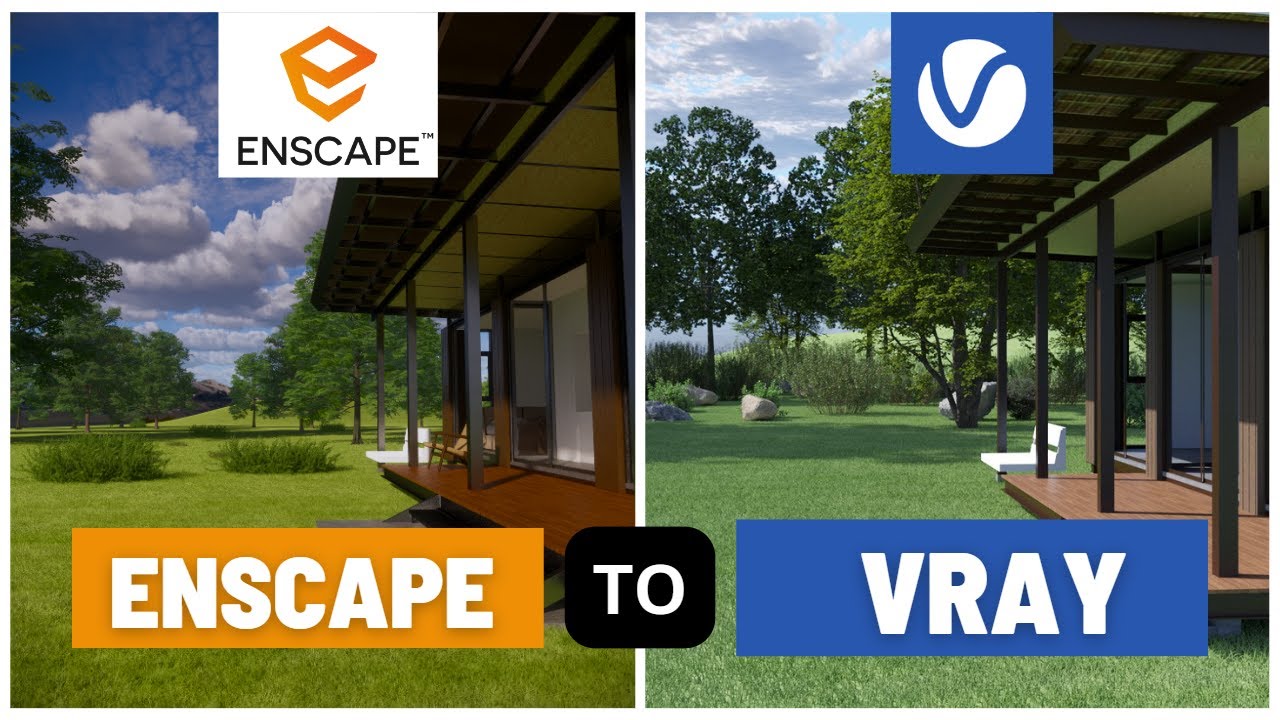 Используем VRAY с ENSCAPE! Как это работает с Vray 6!
