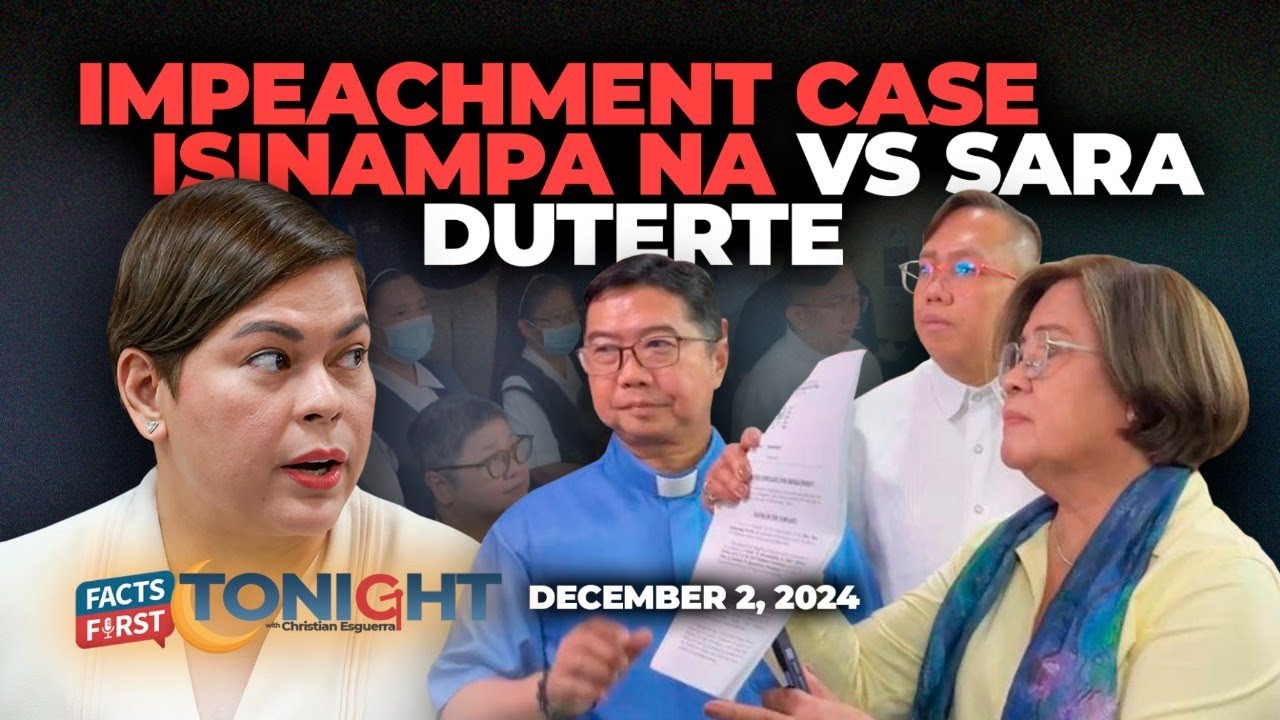 Impeachment case isinampa na laban kay Sara Duterte